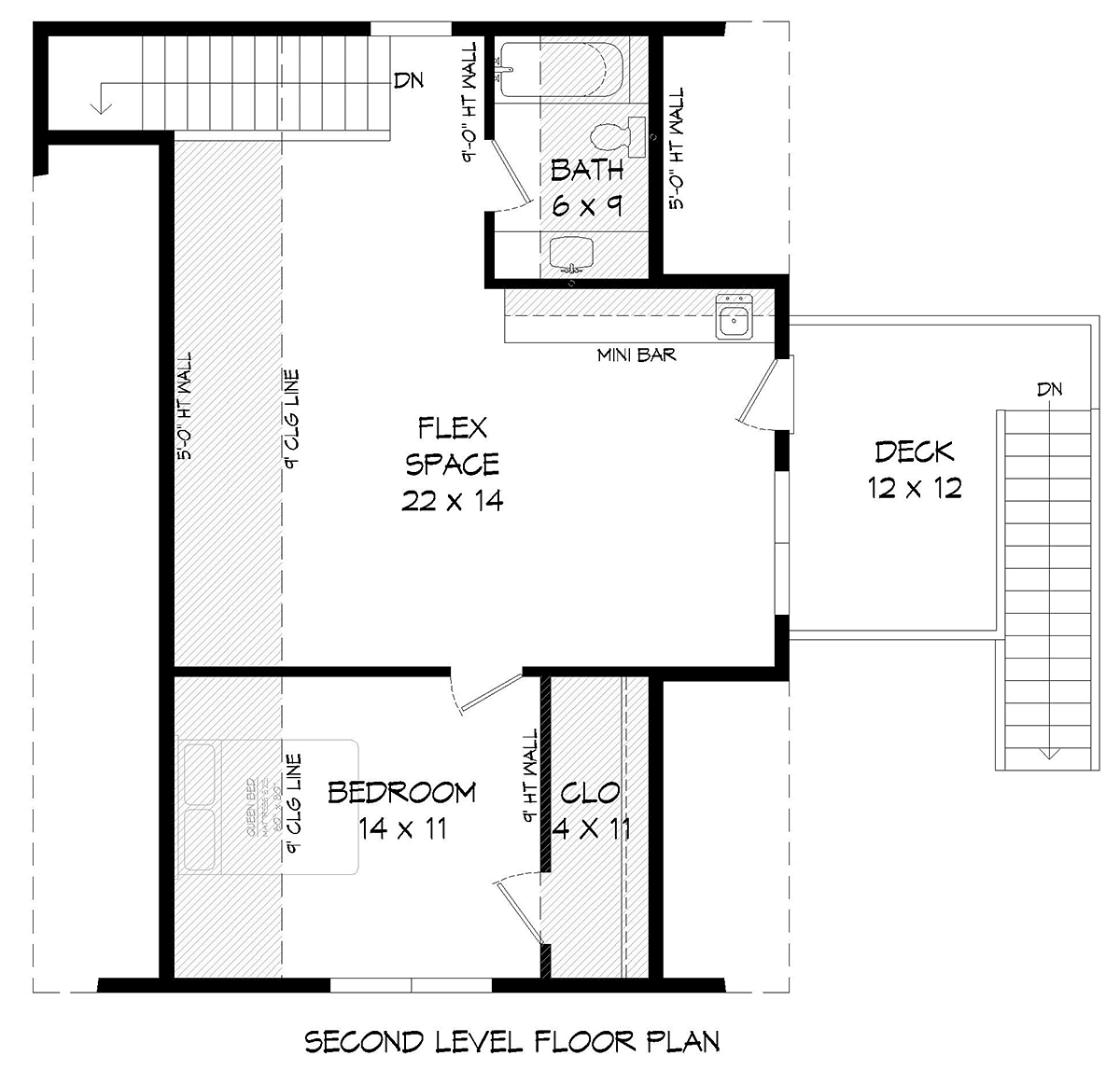 Country Farmhouse Level Two of Plan 52185