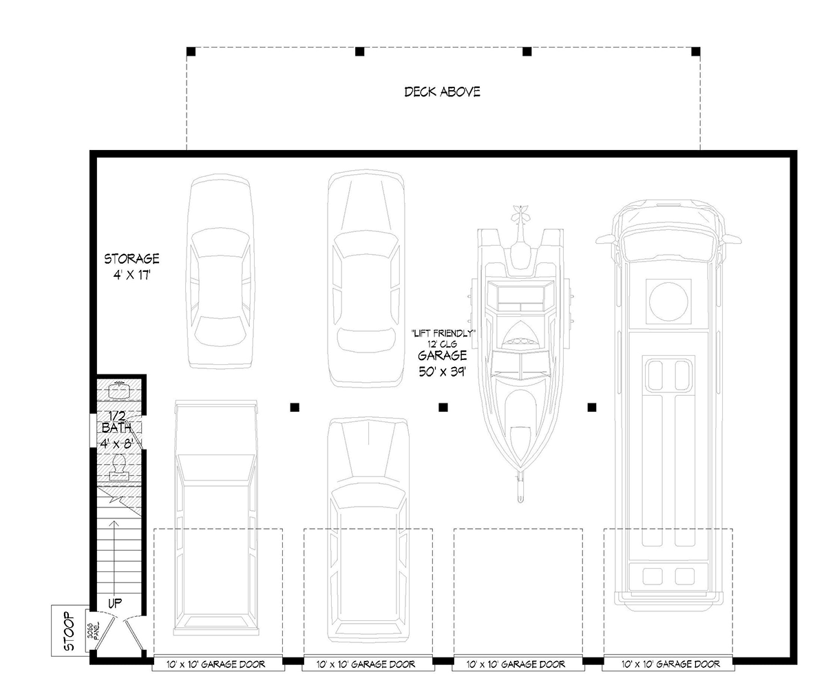 Bungalow Cottage Craftsman Farmhouse Traditional Level One of Plan 52188