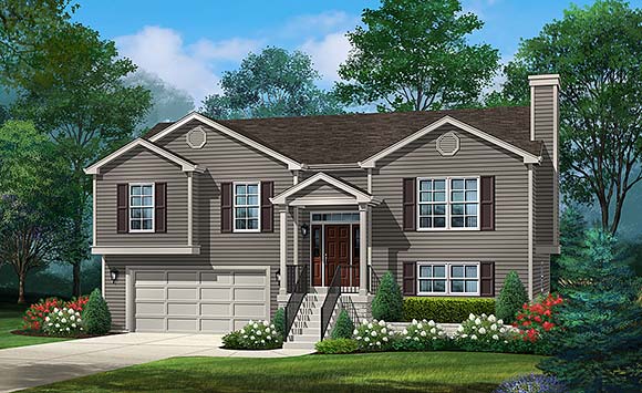 House Plan 52218 Elevation