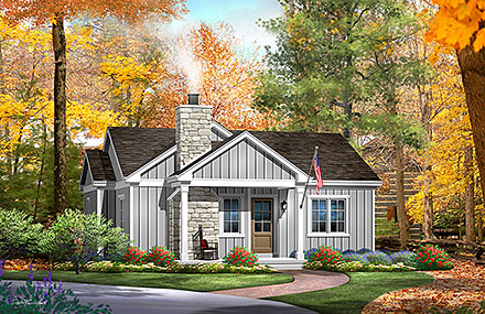 Cottage Country Elevation of Plan 52233