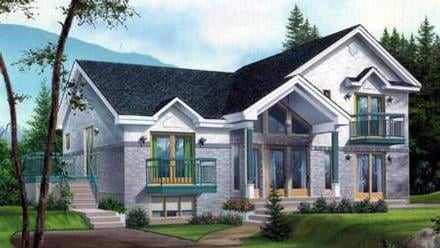 Multi-Family Plan 52433 Elevation