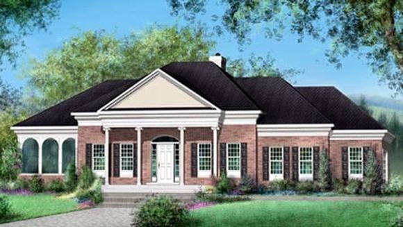 House Plan 52481 Elevation