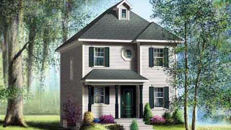  House  Plan 52720 with 2  Bed  2  Bath 