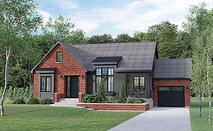 Country Farmhouse Traditional Elevation of Plan 52826
