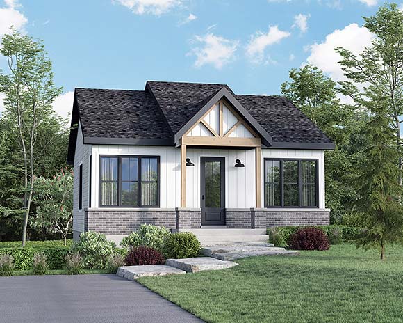 House Plan 52827 Elevation