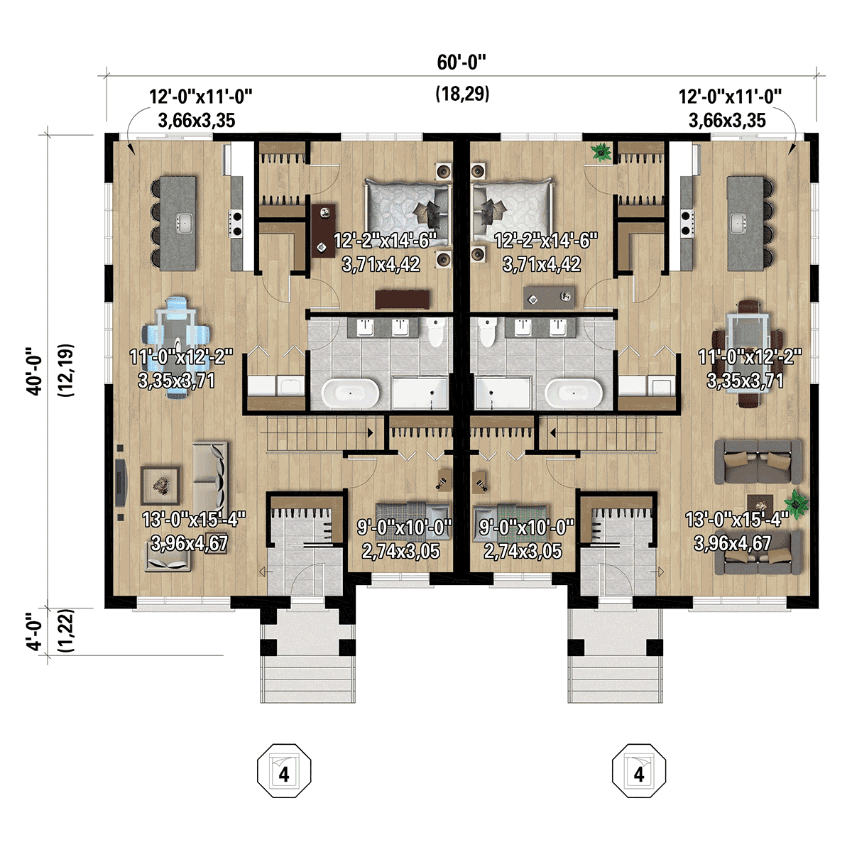 Contemporary Level One of Plan 52840