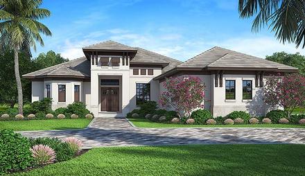 Coastal Florida Mediterranean Elevation of Plan 52933