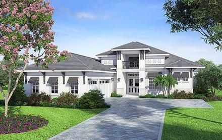 Coastal Florida Mediterranean Elevation of Plan 52936