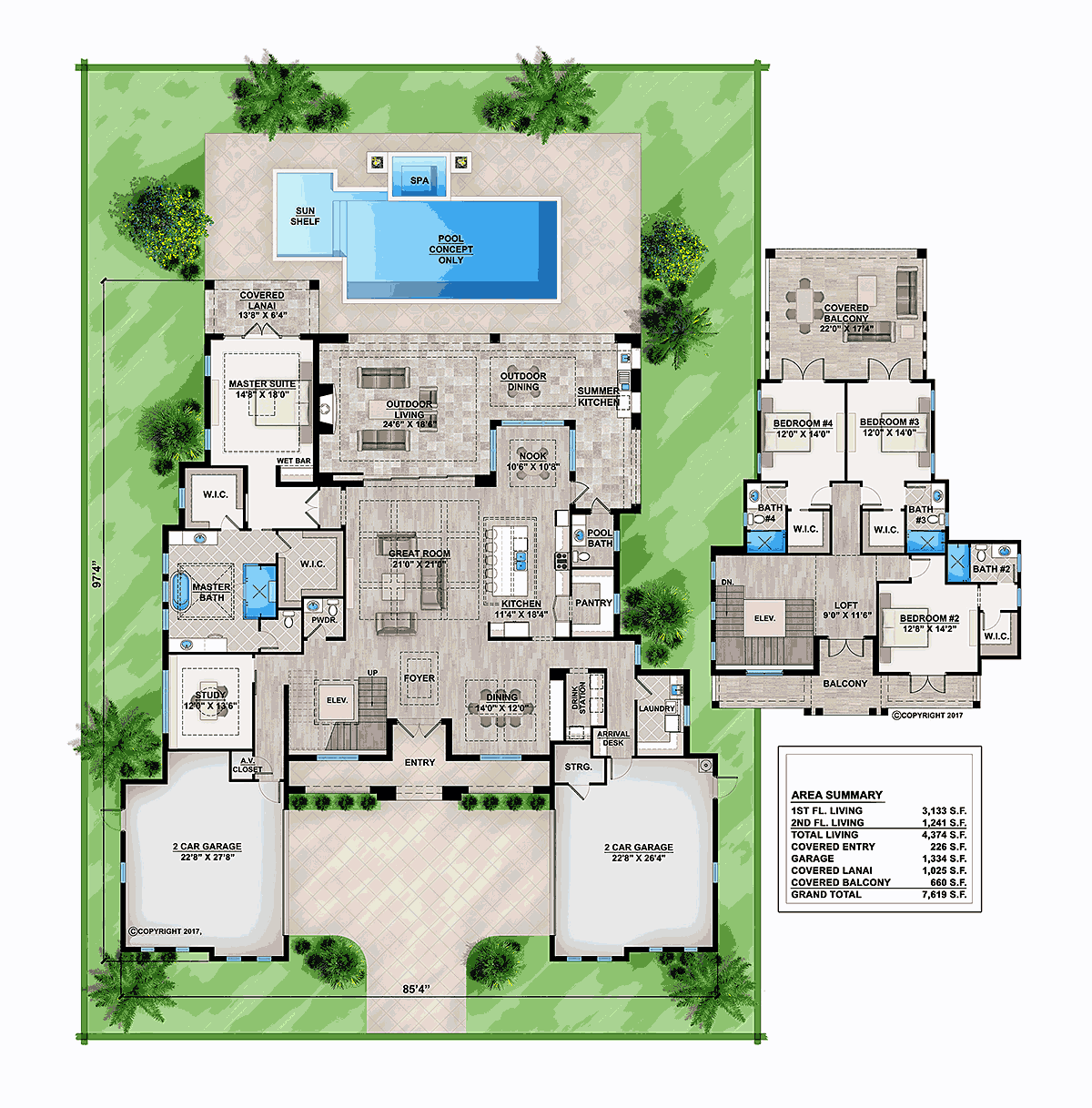 Coastal Florida Mediterranean Level One of Plan 52962