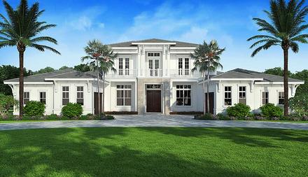 Coastal Florida Mediterranean Elevation of Plan 52962