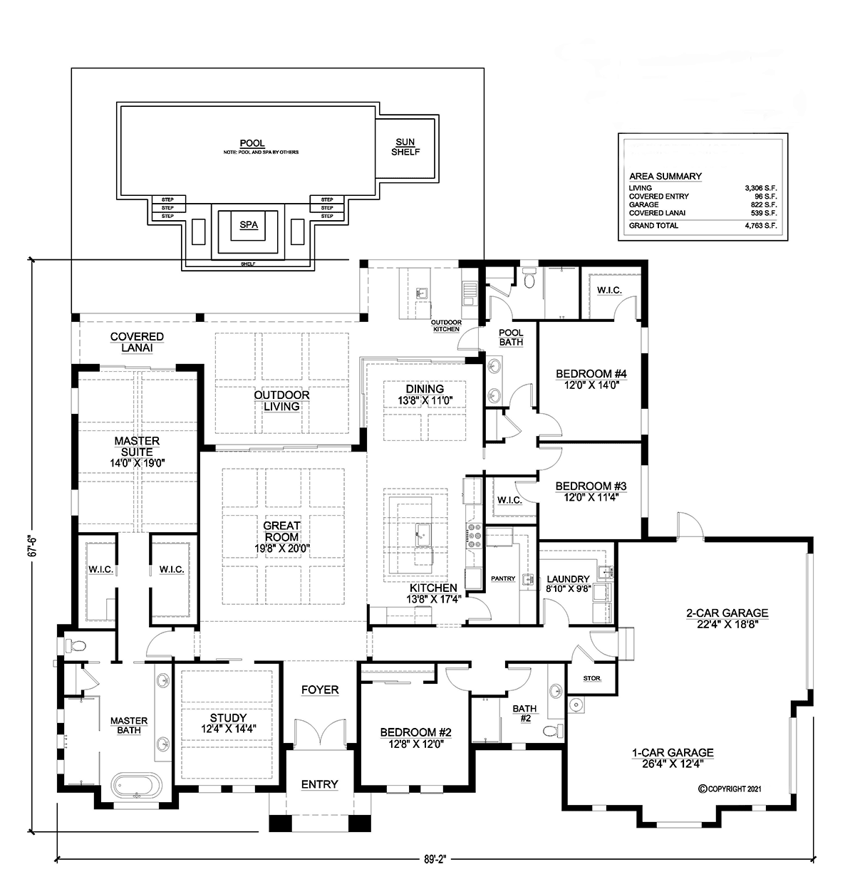 House Plan 52995 Level One