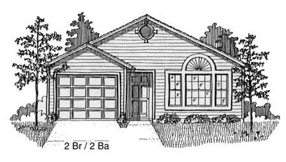 House Plan 53100 Elevation
