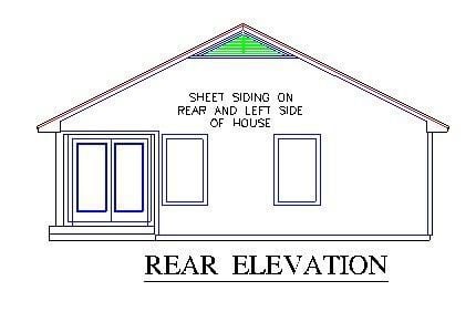  Rear Elevation of Plan 53114