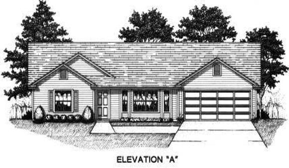 House Plan 53227 Elevation