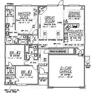 House Plan 53247 First Level Plan