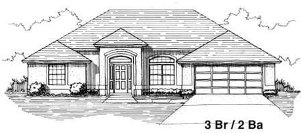 House Plan 53248 Elevation