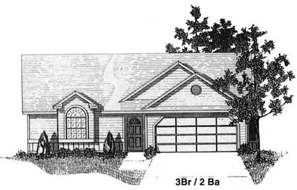 House Plan 53267 Elevation