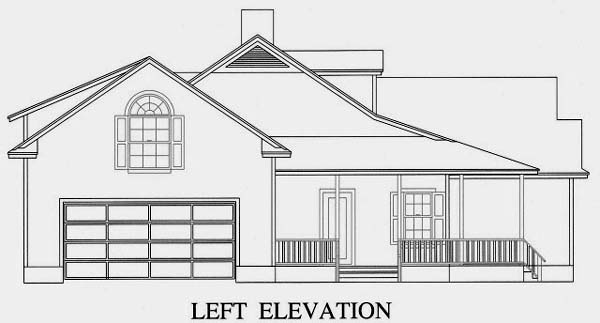 Plan with 1885 Sq. Ft., 3 Bedrooms, 2 Bathrooms, 2 Car Garage Picture 4