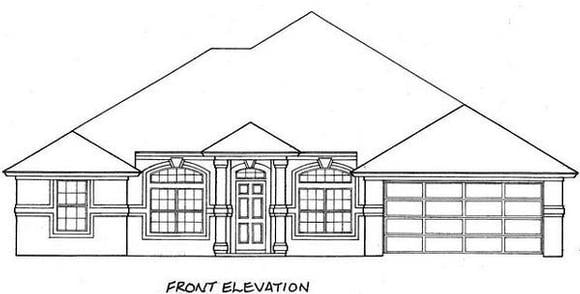 House Plan 53282 Elevation