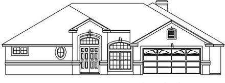 House Plan 53365 Elevation