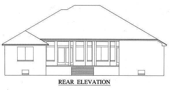  Rear Elevation of Plan 53370