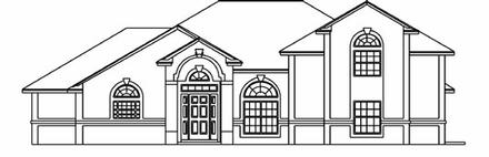 House Plan 53459 Elevation