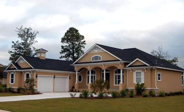 Plan with 2654 Sq. Ft., 4 Bedrooms, 3 Bathrooms, 2 Car Garage Picture 4