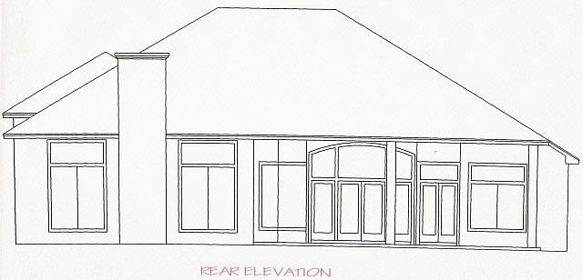  Rear Elevation of Plan 53530