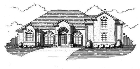 House Plan 53547 Elevation