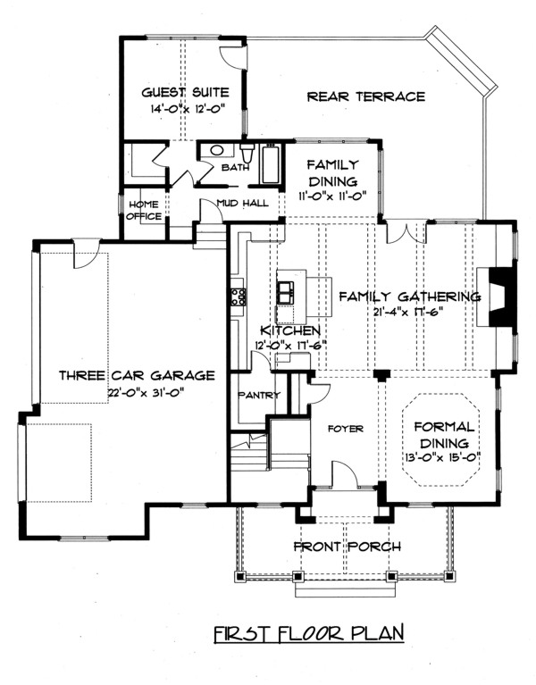 Craftsman Level One of Plan 53706