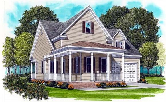 House Plan 53751 Elevation