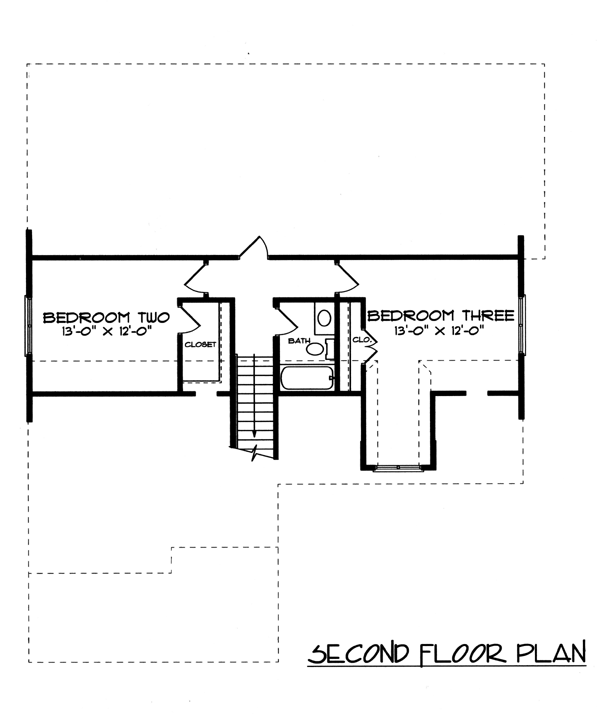 Farmhouse Victorian Level Two of Plan 53762