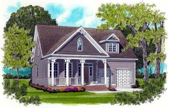 House Plan 53762 Elevation