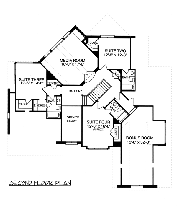 Country European Tudor Level Two of Plan 53785