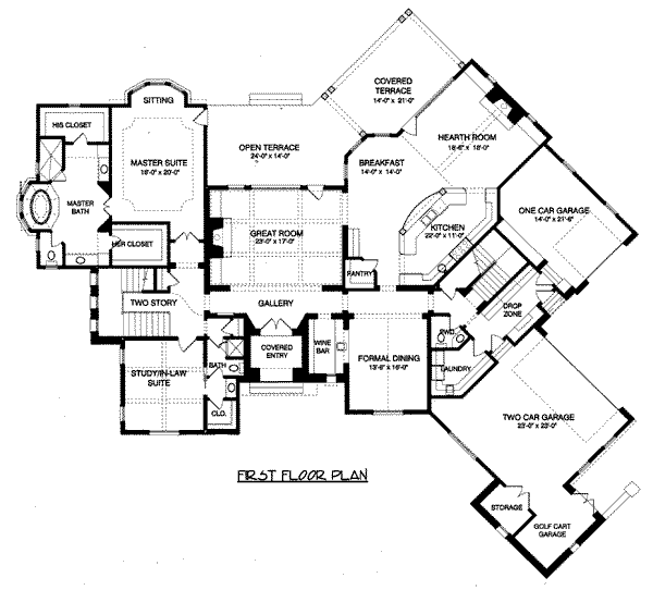 Country Tudor Level One of Plan 53803