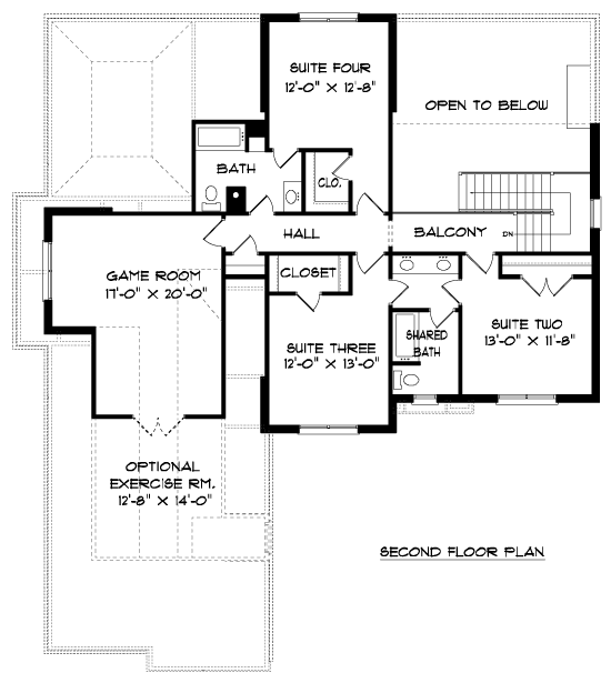 Tudor Level Two of Plan 53849