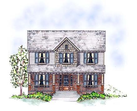 Country Southern Traditional Elevation of Plan 53903