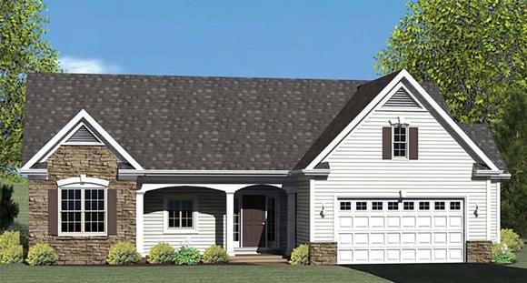 House Plan 54005 Elevation