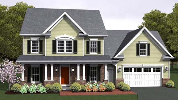 House Plan 54022 Elevation