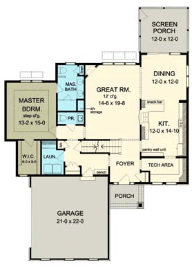 Cape Cod Level One of Plan 54026