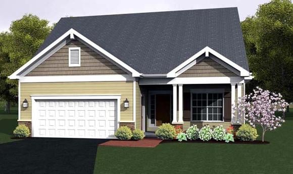 House Plan 54057 Elevation