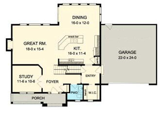 Traditional Level One of Plan 54073