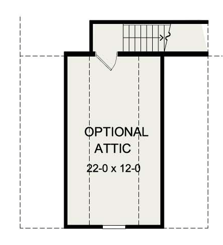 House Plan 54075 Second Level Plan