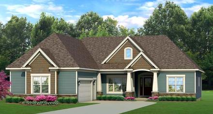 Ranch Elevation of Plan 54119