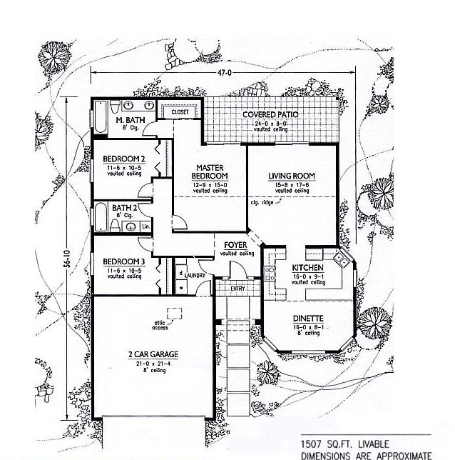 Southwest Level One of Plan 54603