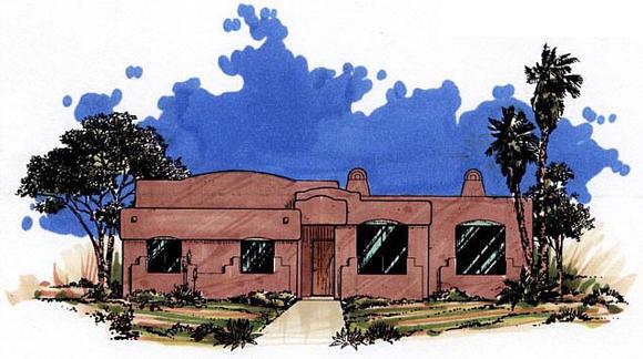 House Plan 54606 Elevation