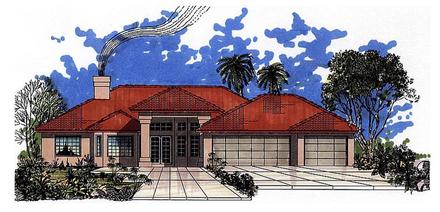 Southwest Elevation of Plan 54609