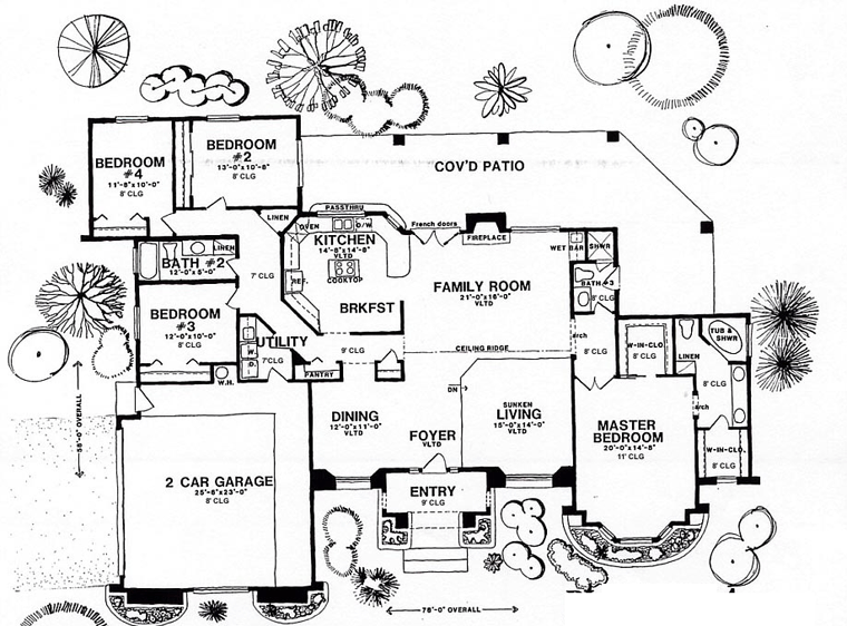 Southwest Level One of Plan 54624