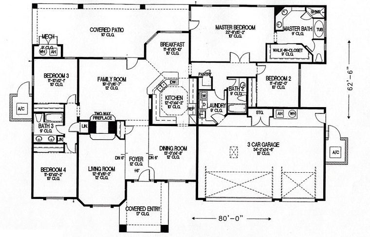 Southwest Level One of Plan 54631