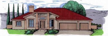 Southwest Elevation of Plan 54631